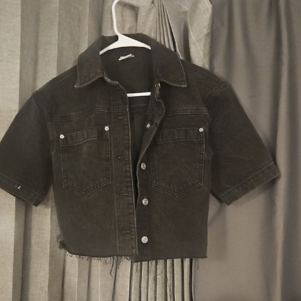 SO Black Jean Jacket